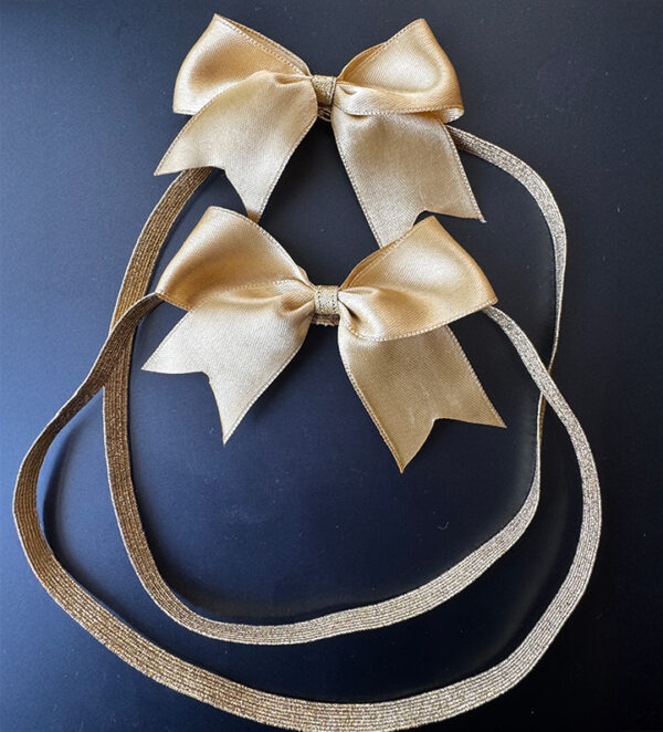 Pre-Tied-ribbon-bow-with-Elastic